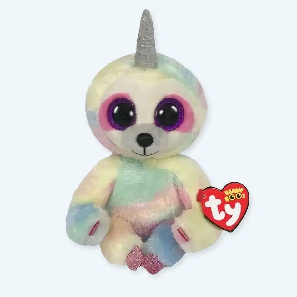 Peluche paresseux licorne douce arc-en-ciel câlin La compagnie de la peluche