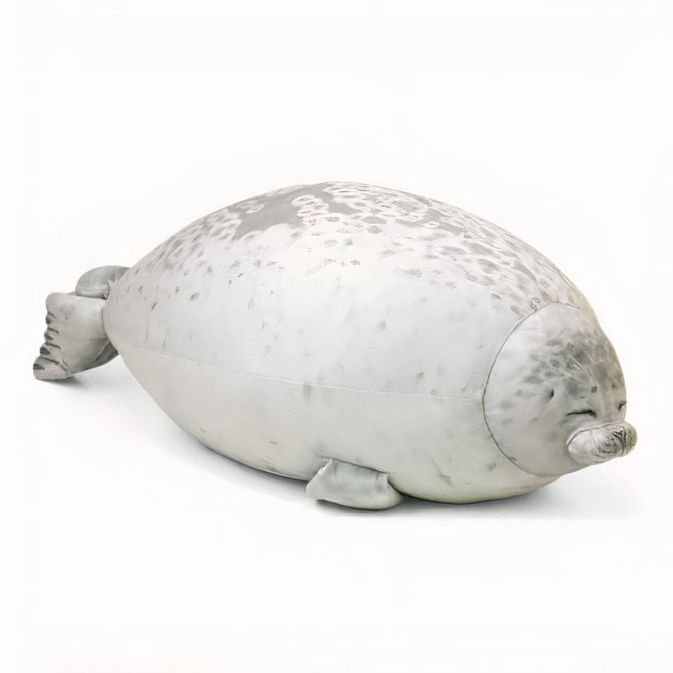 Peluche phoque oreiller doux moelleux câlin hiver 20cm / blanc La compagnie de la peluche