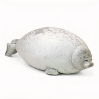 Peluche phoque oreiller doux moelleux câlin hiver 20cm / blanc La compagnie de la peluche