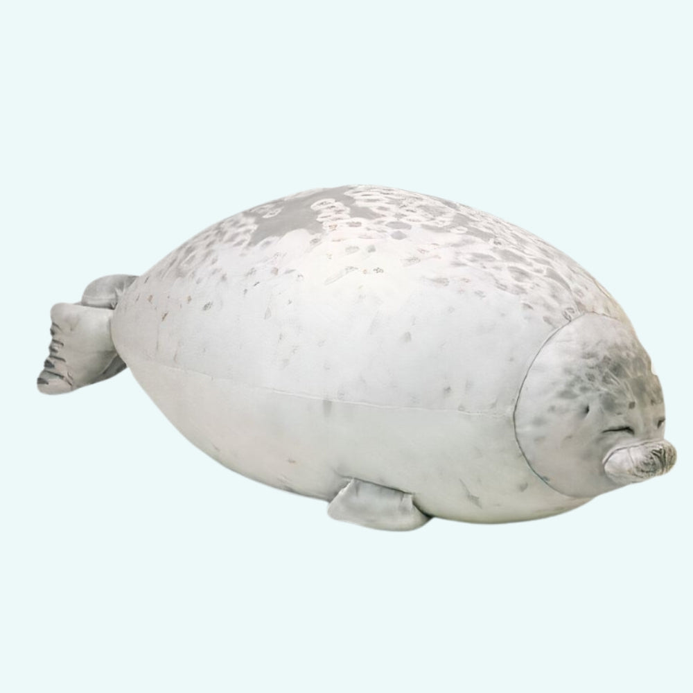 Peluche phoque oreiller doux moelleux câlin hiver La compagnie de la peluche