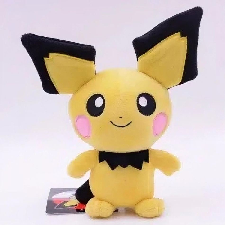 Peluche Pichu jaune mignon Pokémon câlin doux enfant La compagnie de la peluche