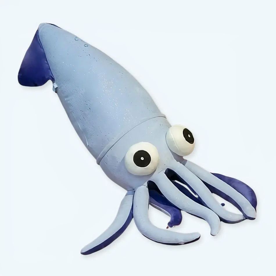 Peluche pieuvre calamar géant océan doux enfant La compagnie de la peluche