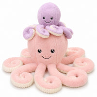 Peluche pieuvre contente et colorée