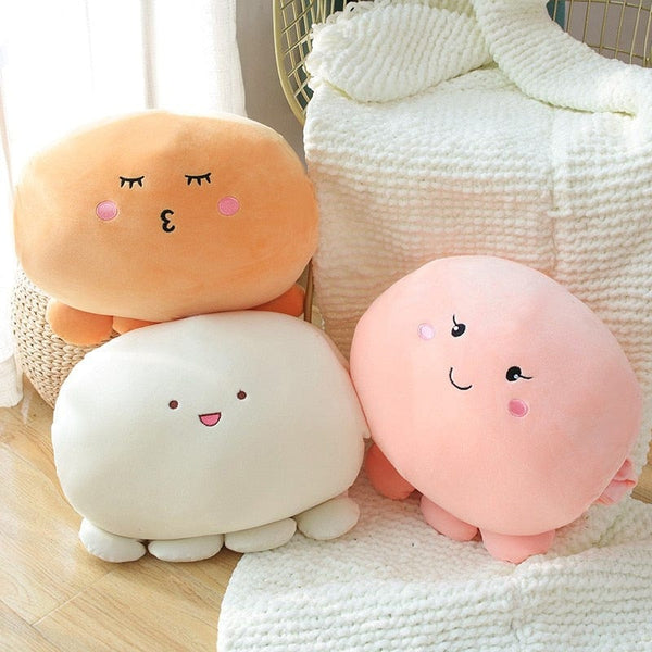 Peluche pieuvre élégante et colorée