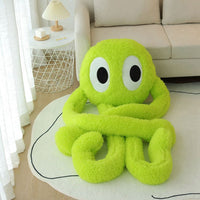 Peluche pieuvre géante verte douce océan câlin enfant La compagnie de la peluche