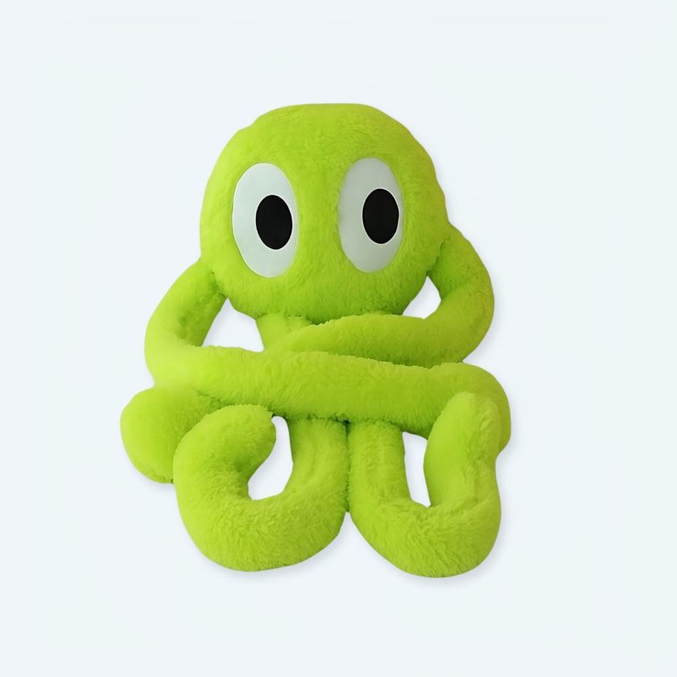 Peluche pieuvre géante verte douce océan câlin enfant La compagnie de la peluche