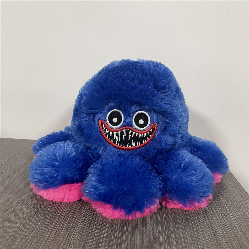 Peluche pieuvre Huggy wuggy réversible douce enfant La compagnie de la peluche