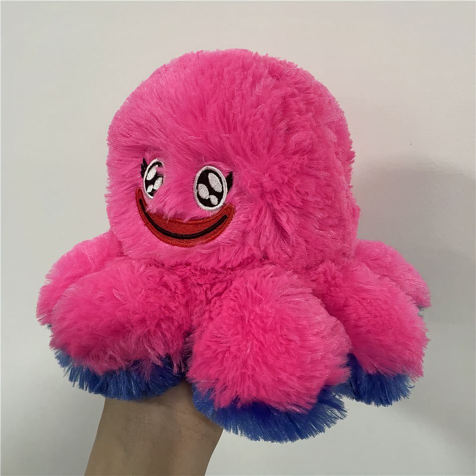 Peluche pieuvre Huggy wuggy réversible douce enfant La compagnie de la peluche