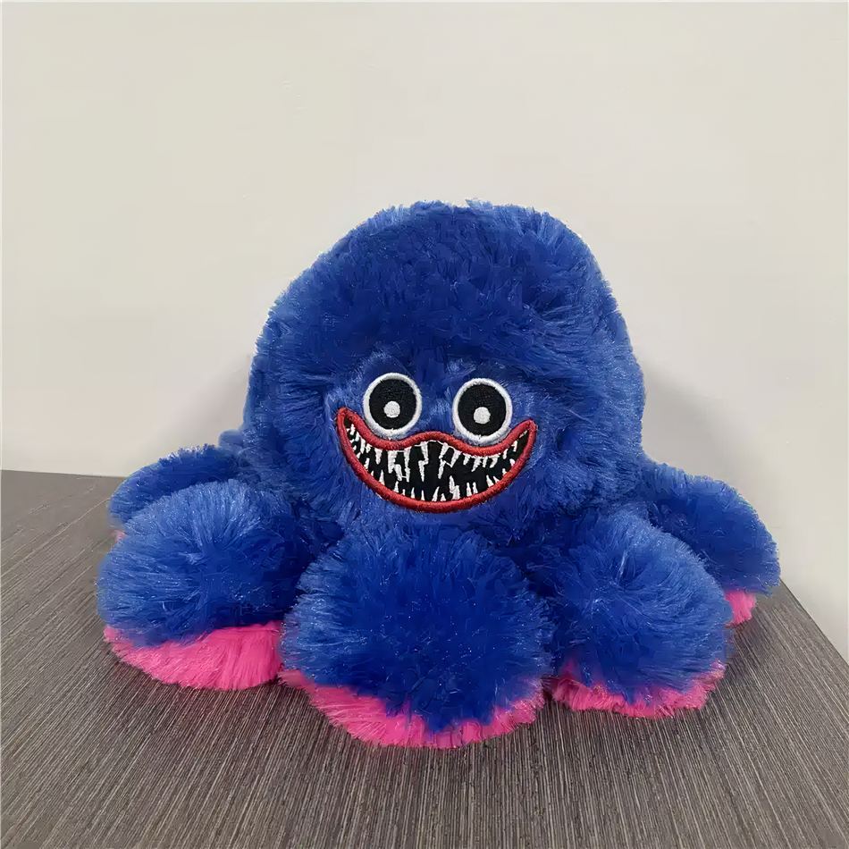 Peluche pieuvre Huggy wuggy réversible douce enfant La compagnie de la peluche