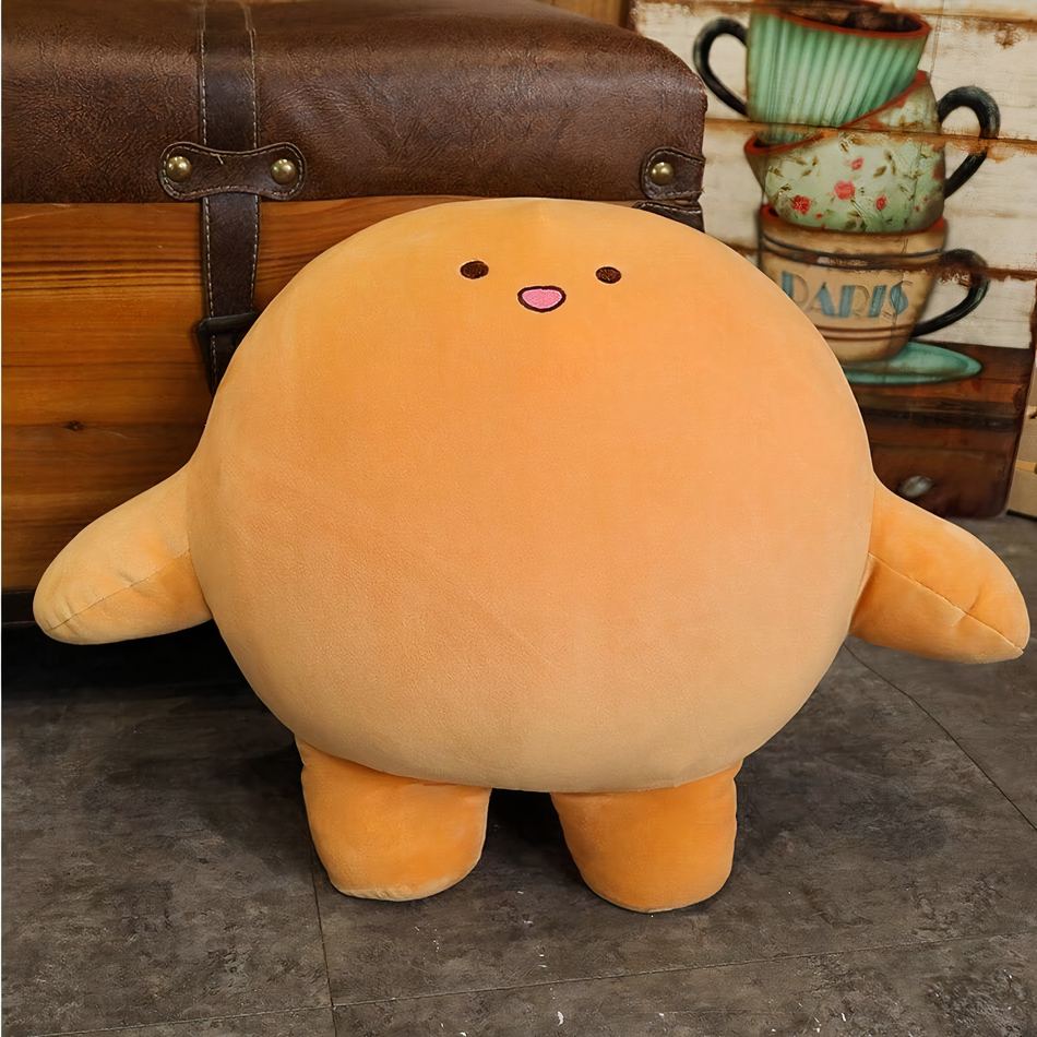 Peluche pieuvre Kirby orange douce câlin enfant 12cm La compagnie de la peluche