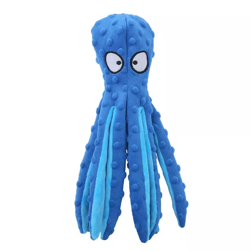 Peluche pieuvre longue et fine Bleu