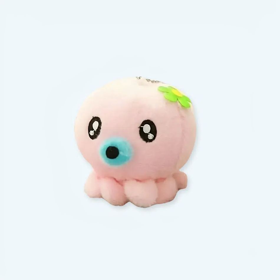 Peluche pieuvre mignonne porte-clés rose kawaii douce La compagnie de la peluche