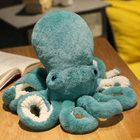 Peluche pieuvre multicolore douce câline pour enfants vert La compagnie de la peluche