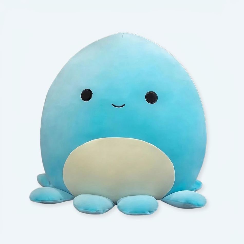 Peluche pieuvre oreiller doux confort maison cocooning La compagnie de la peluche