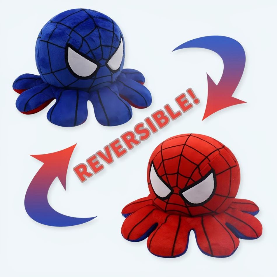 Peluche pieuvre réversible océan doux câlin enfant La compagnie de la peluche