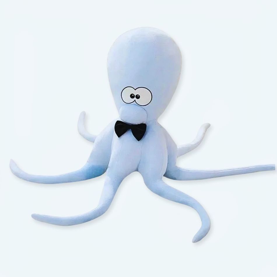 Peluche pieuvre rigolote multicolore douce enfant La compagnie de la peluche