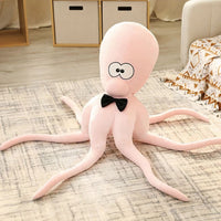 Peluche pieuvre rigolote multicolore douce enfant rose La compagnie de la peluche
