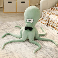 Peluche pieuvre rigolote multicolore douce enfant vert La compagnie de la peluche