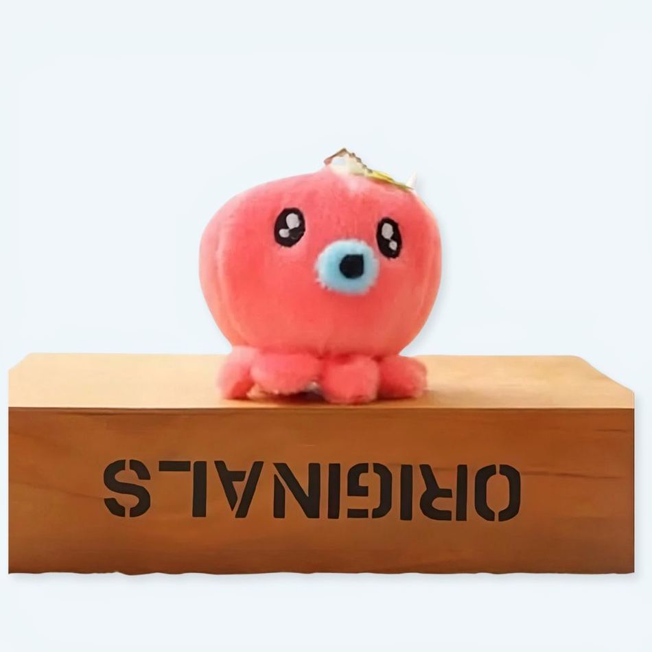 Peluche pieuvre rouge porte-clés mignon marin déco La compagnie de la peluche