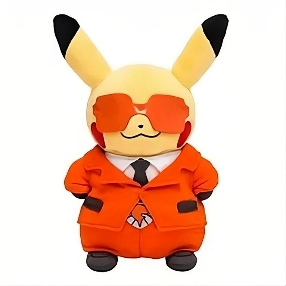 Peluche Pikachu adorable costume rouge enfant câlin La compagnie de la peluche