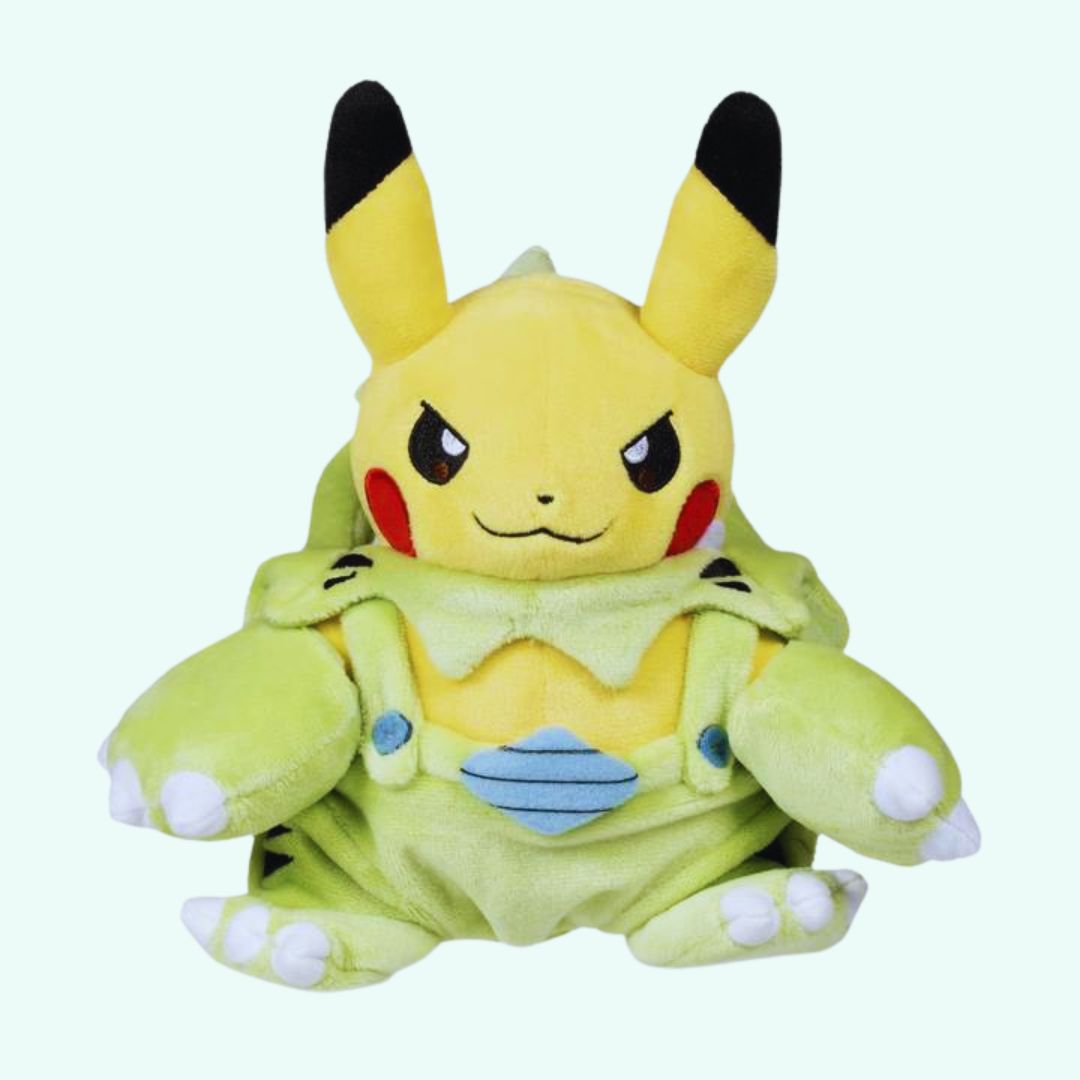 Peluche Pikachu costume Tyranocif doux enfant fun La compagnie de la peluche
