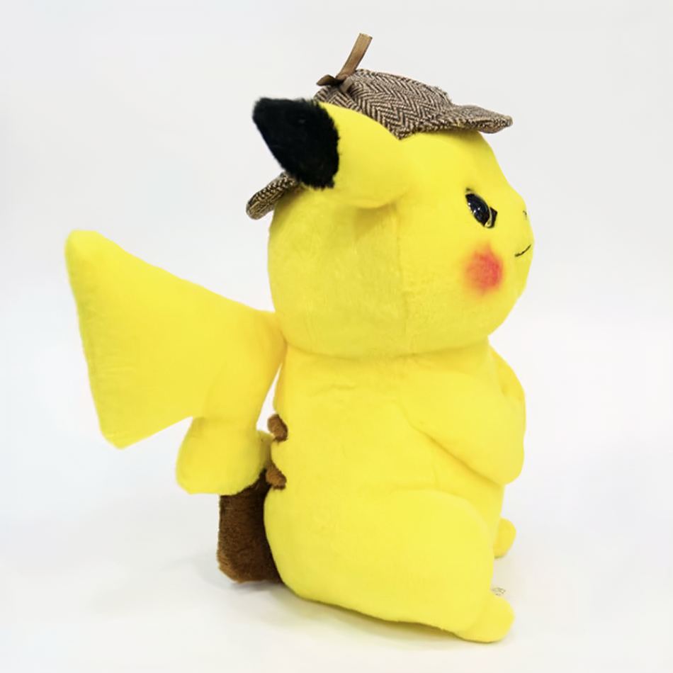 Peluche Pikachu détective jaune câlin enfant doux La compagnie de la peluche