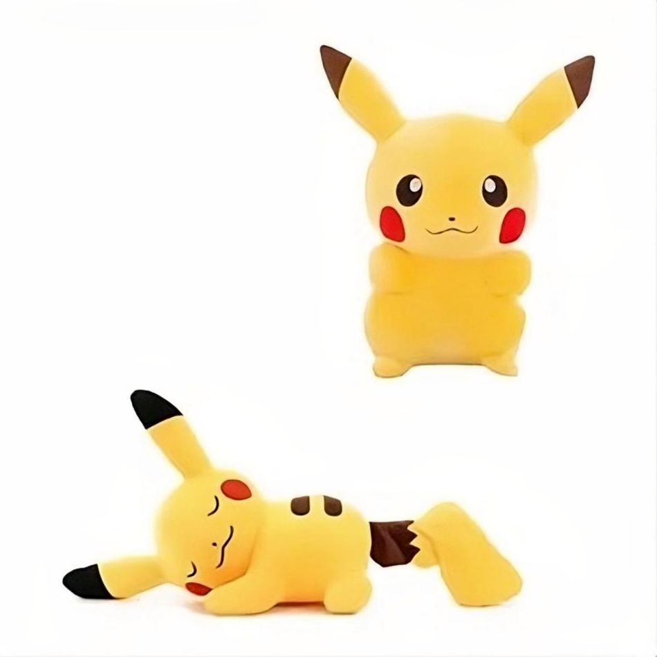 Peluche Pikachu dormeur jaune doux collection kawaii La compagnie de la peluche