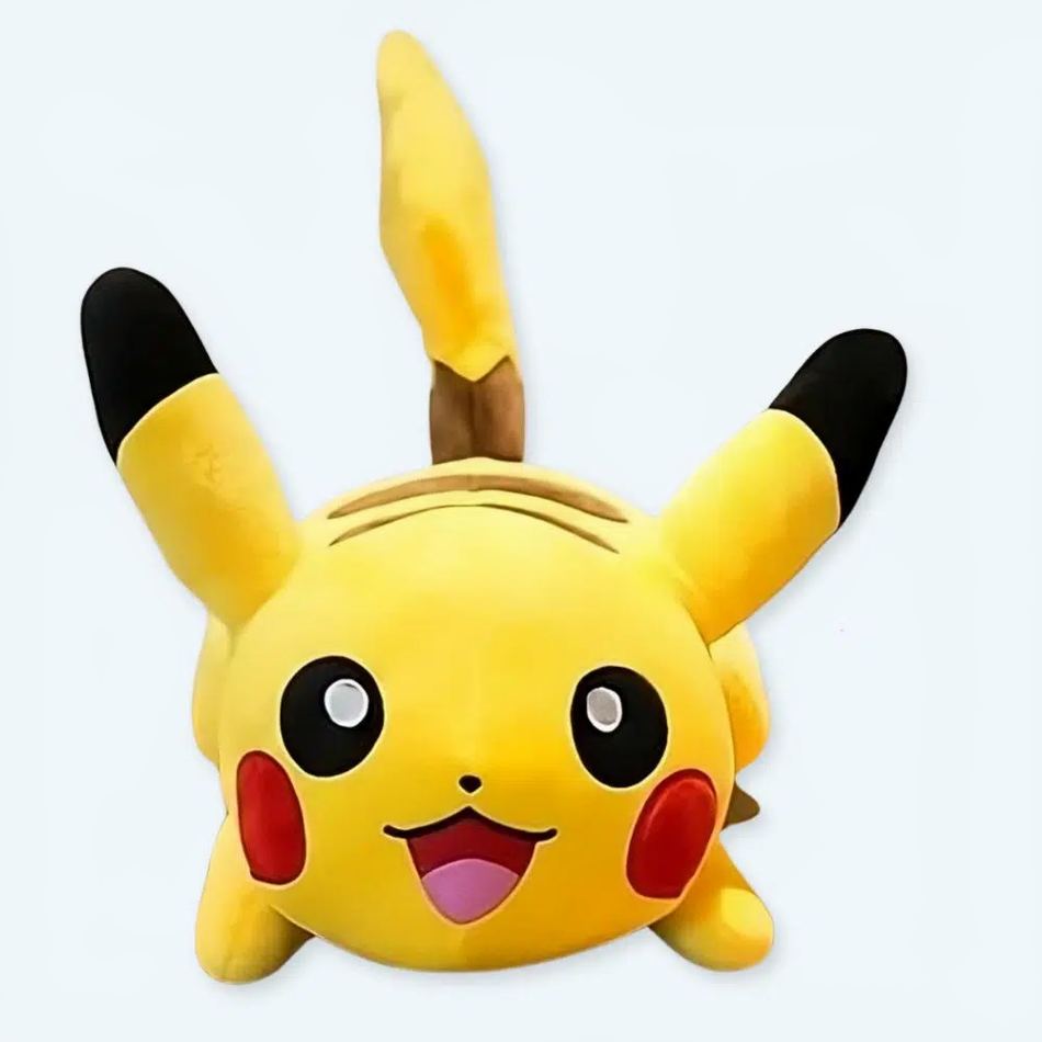Peluche Pikachu jaune sourire chaleureux enfant doux 25cm La compagnie de la peluche