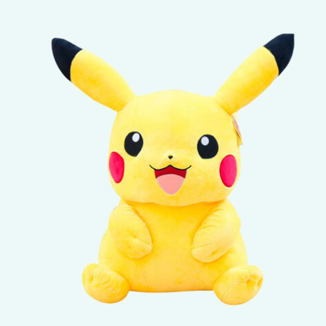 Peluche Pikachu joyeux câlin jaune doux enfant La compagnie de la peluche