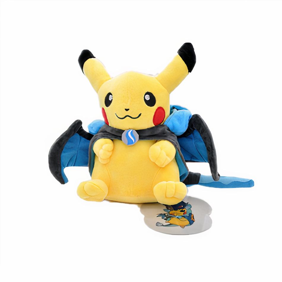 Peluche Pikachu Méga Dracaufeu X douce enfant collection La compagnie de la peluche