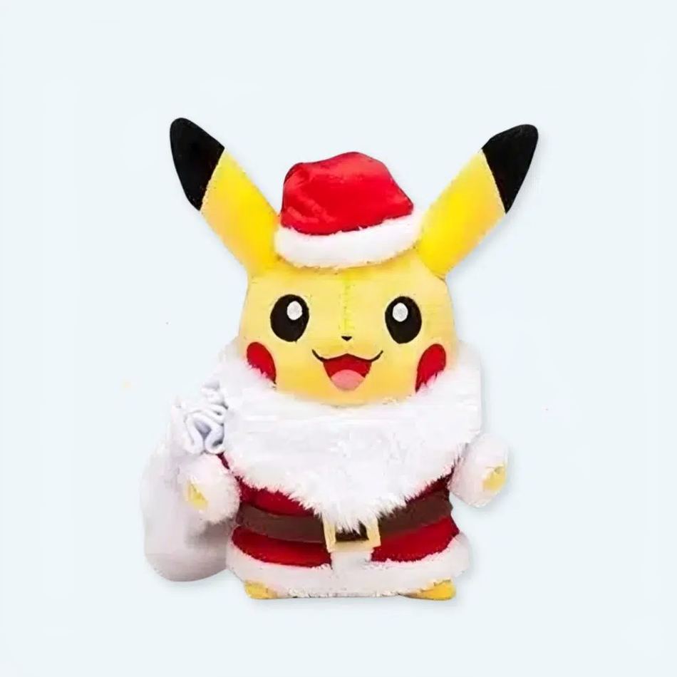 Peluche Pikachu Noël festive douce hiver câlin enfant La compagnie de la peluche