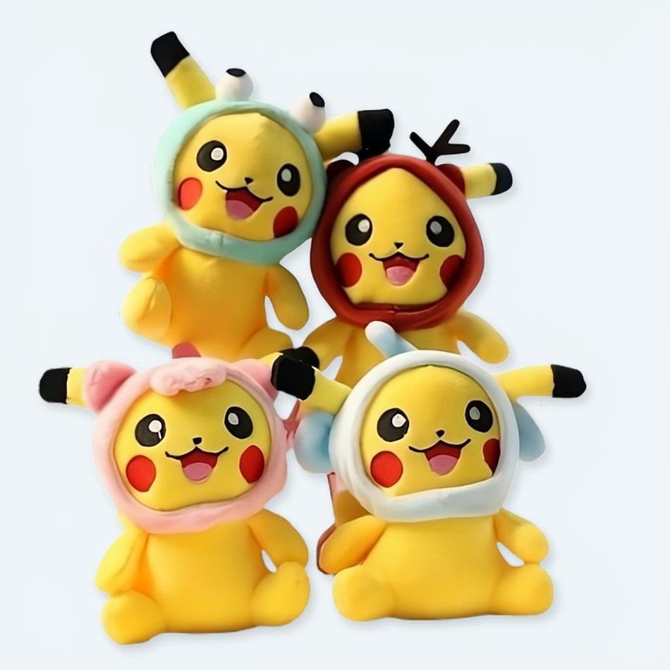 Peluche Pikachu porte-clés chapeau enfant Pokémon doux La compagnie de la peluche