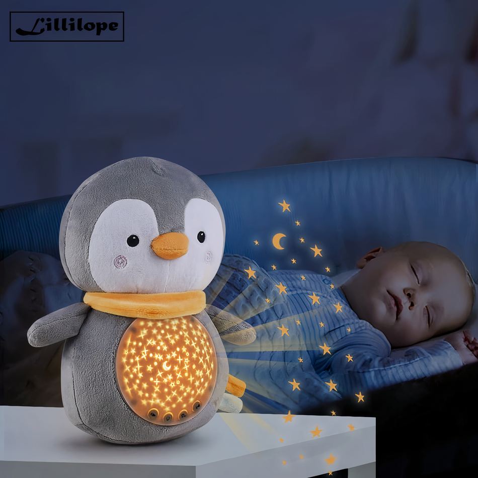 Peluche pingouin câlin apaisant bruit blanc hiver doux La compagnie de la peluche