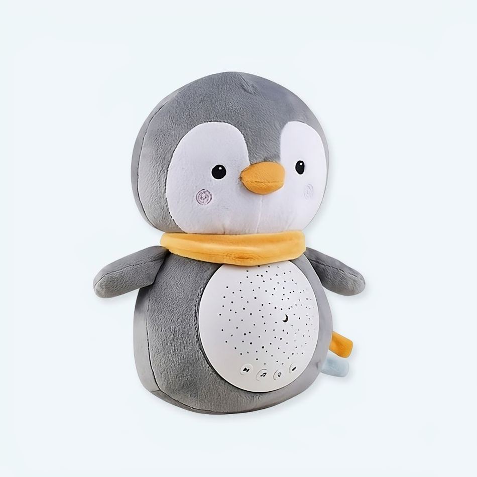 Peluche pingouin câlin apaisant bruit blanc hiver doux La compagnie de la peluche