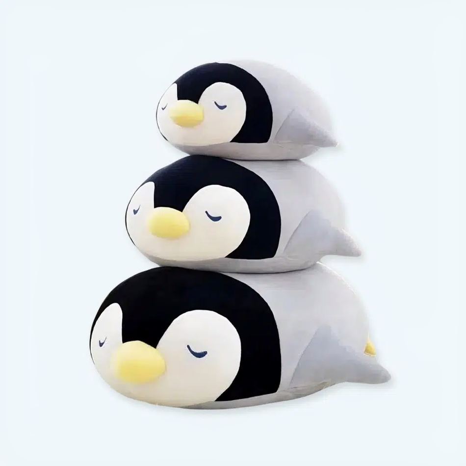 Peluche pingouin dodo douce nuit enfant câlin hiver 36cm La compagnie de la peluche