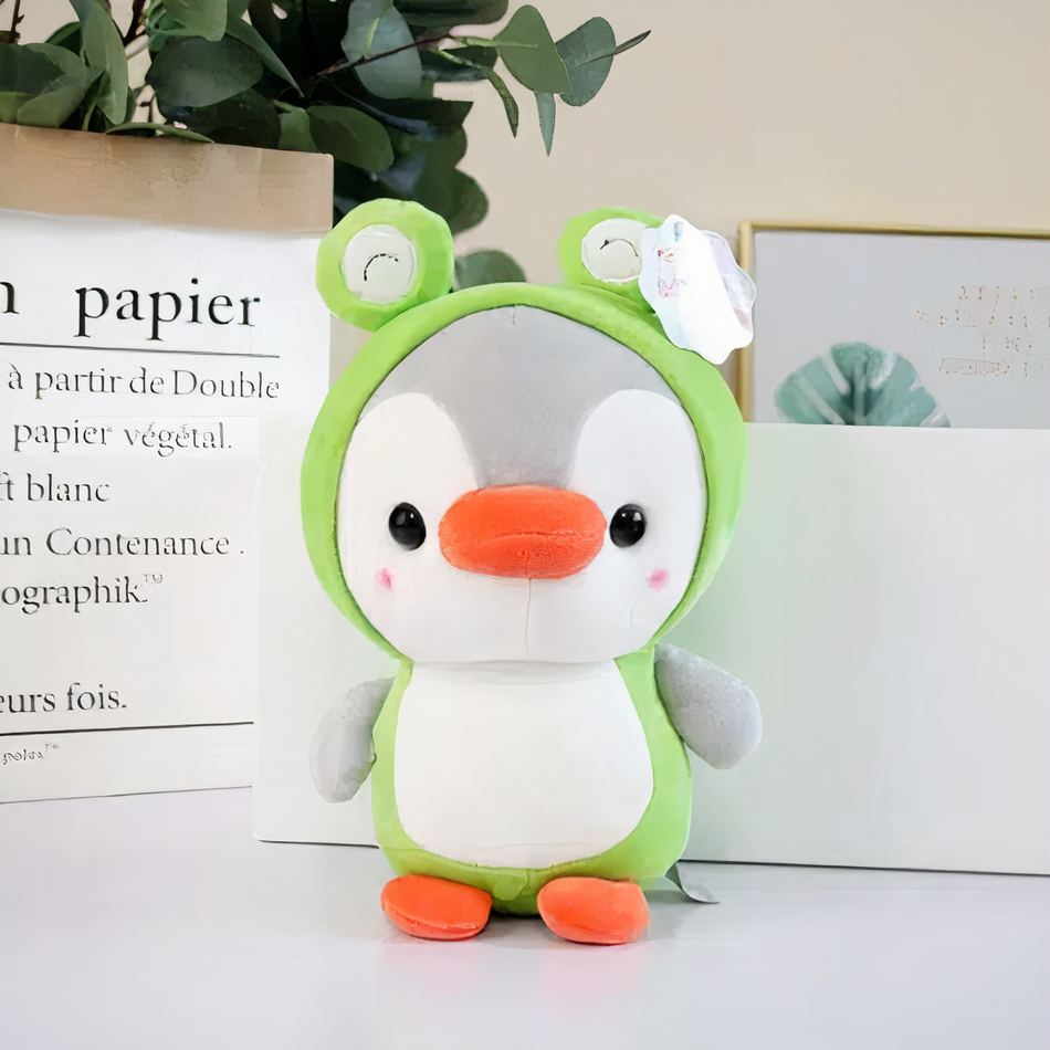 Peluche pingouin grenouille amusant doux cadeau enfant La compagnie de la peluche