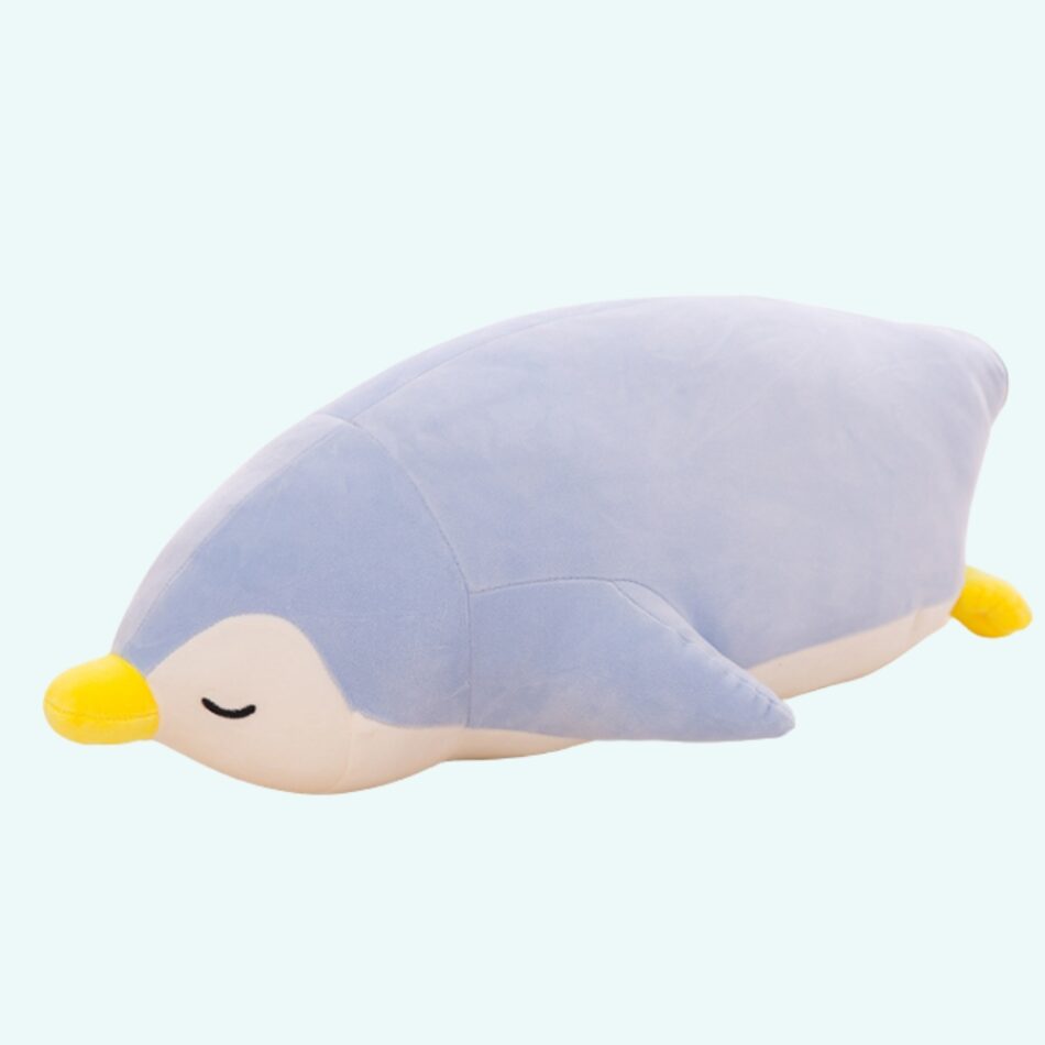 Peluche pingouin manchot bleu doux enfant hiver chaleureux 30cm La compagnie de la peluche