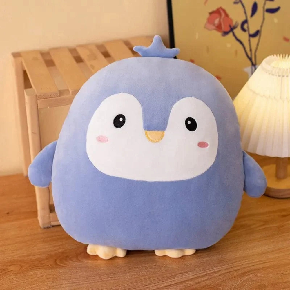 Peluche pingouin ronde douce enfant hiver câlin La compagnie de la peluche