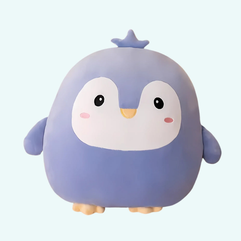 Peluche pingouin ronde douce enfant hiver câlin La compagnie de la peluche
