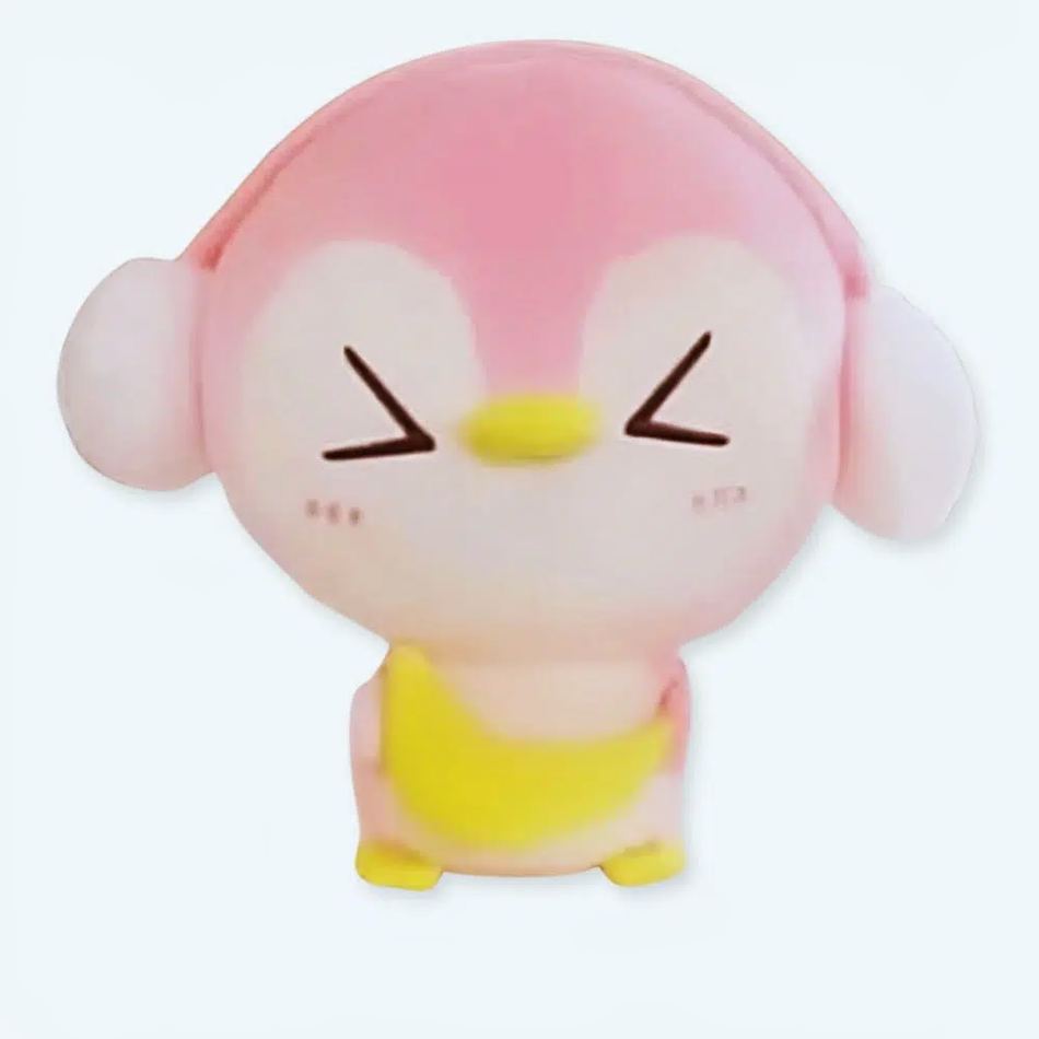 Peluche pingouin rose doux hiver cache oreilles cozy 20cm La compagnie de la peluche