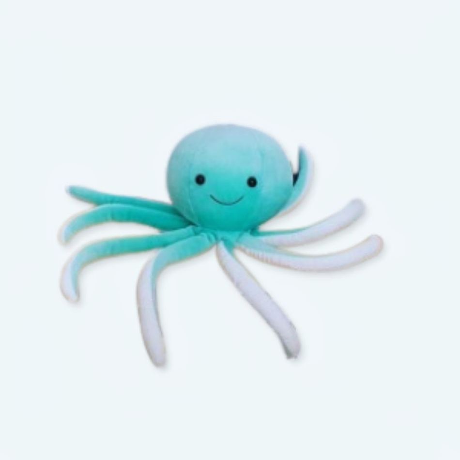 Peluche poulpe bleu doux océan câlin enfant amusant La compagnie de la peluche