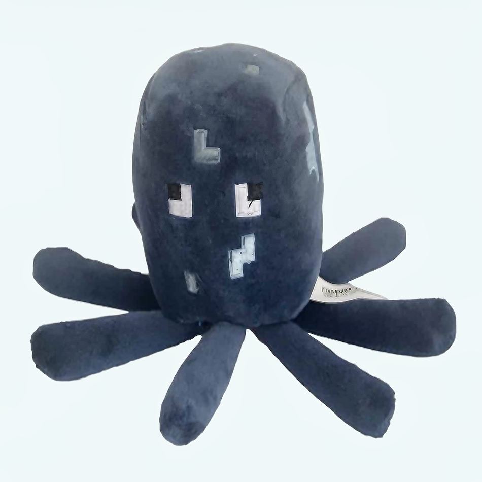 Peluche poulpe Minecraft doux câlin enfant gamer La compagnie de la peluche