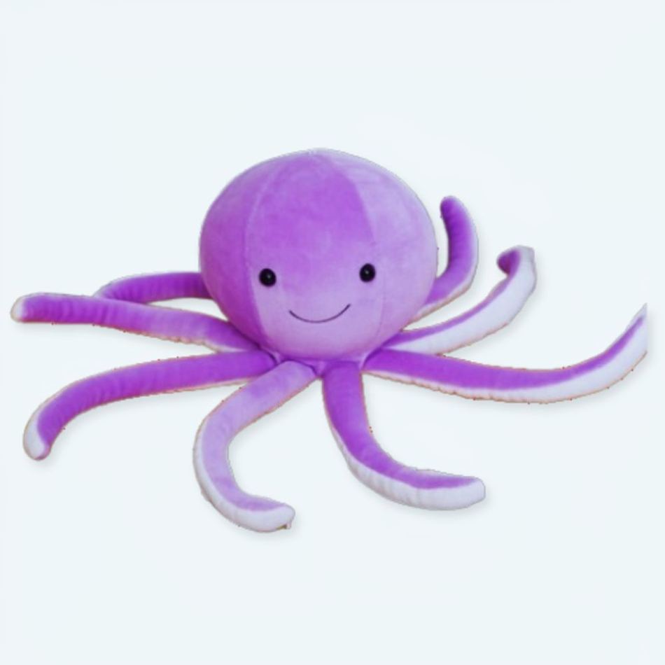 Peluche poulpe violet doux jouet enfant décor amusant La compagnie de la peluche