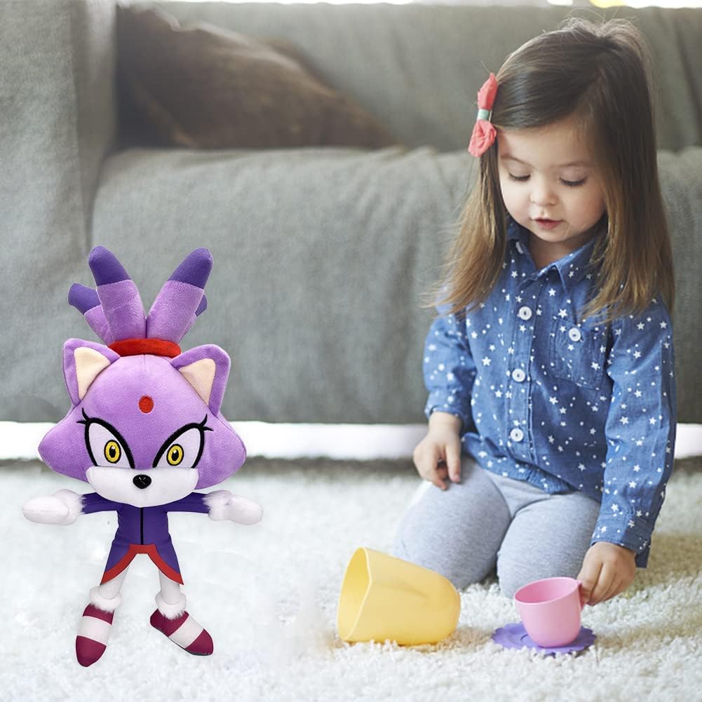 Peluche princesse Blaze chat doux Sonic câlin enfant La compagnie de la peluche