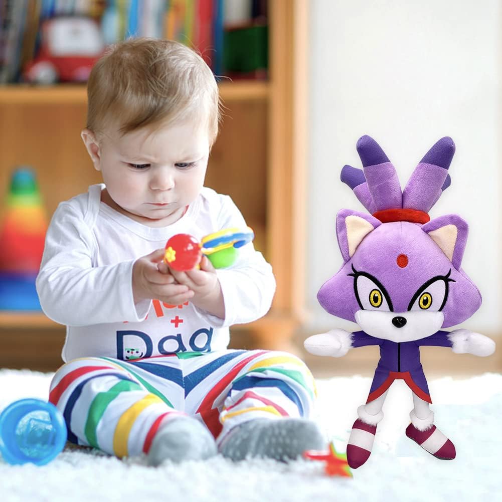 Peluche princesse Blaze chat doux Sonic câlin enfant La compagnie de la peluche