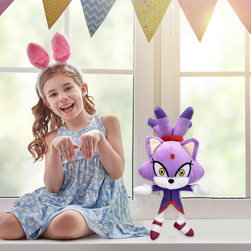 Peluche princesse Blaze chat doux Sonic câlin enfant La compagnie de la peluche