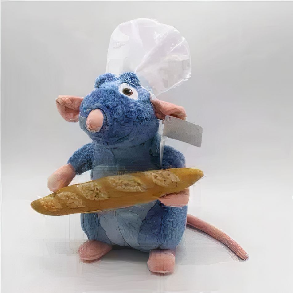 Peluche Ratatouille pain doux cuisine enfant amusant La compagnie de la peluche