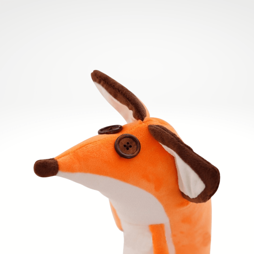 Peluche renard à boutons