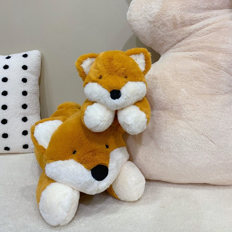Peluche renard à fourrure mignon