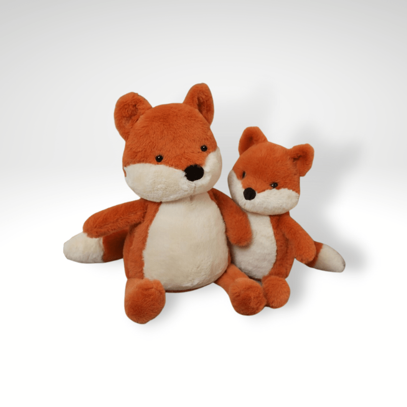 Peluche renard assis tout doux